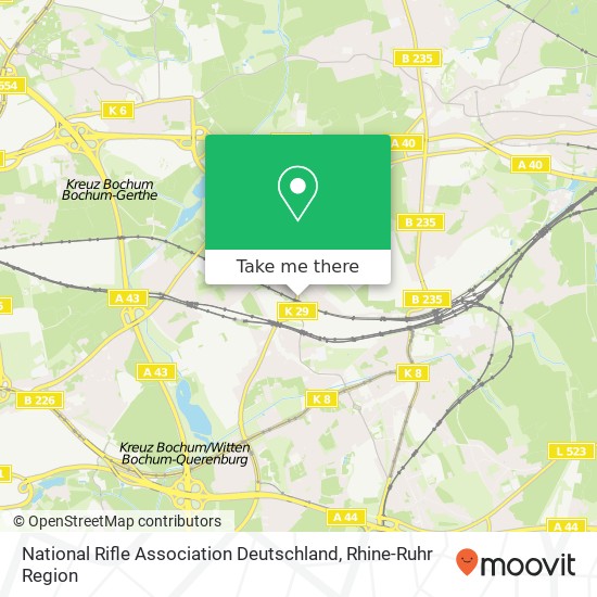 National Rifle Association Deutschland map