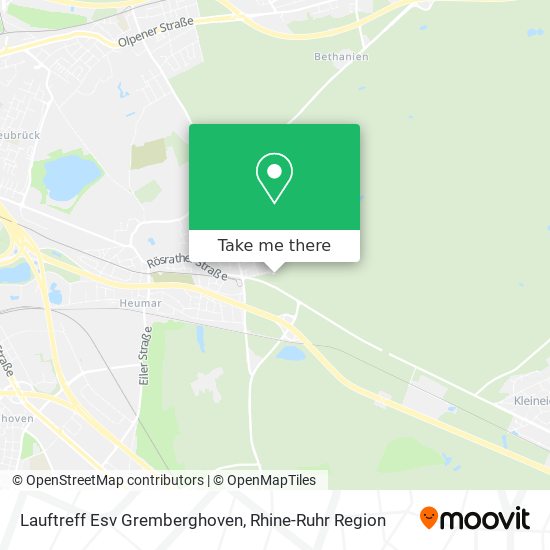 Lauftreff Esv Gremberghoven map