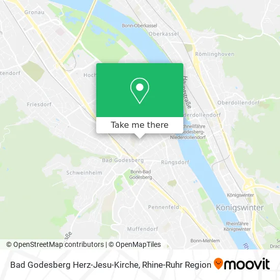 Карта Bad Godesberg Herz-Jesu-Kirche
