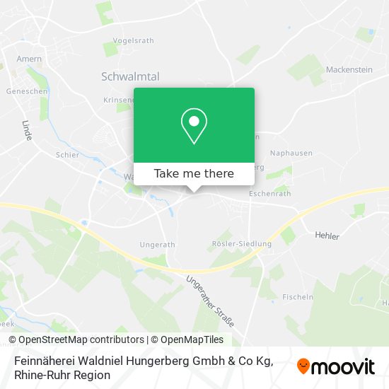 Feinnäherei Waldniel Hungerberg Gmbh & Co Kg map