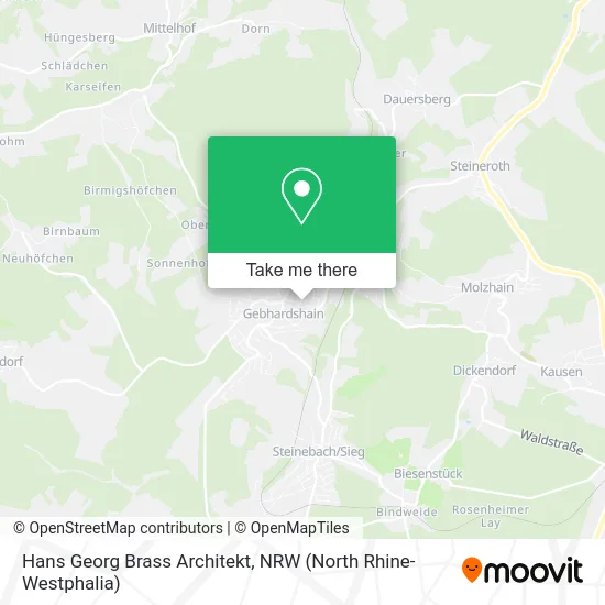 Hans Georg Brass Architekt map