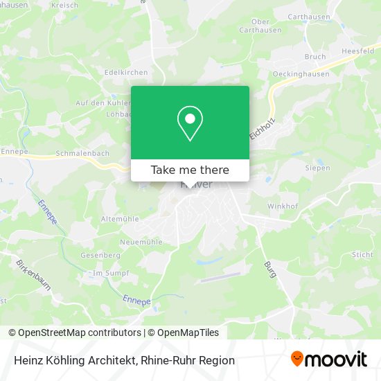 Heinz Köhling Architekt map