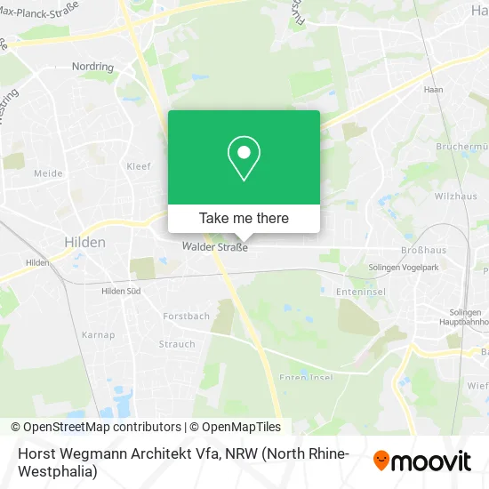 Карта Horst Wegmann Architekt Vfa