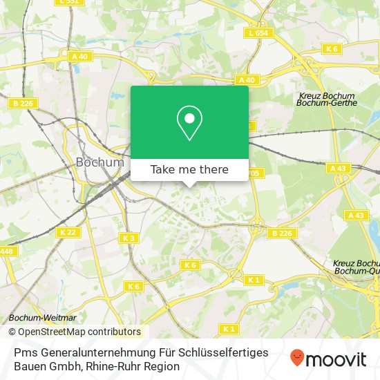 Pms Generalunternehmung Für Schlüsselfertiges Bauen Gmbh map