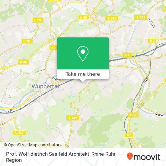 Prof. Wolf-dietrich Saalfeld Architekt map