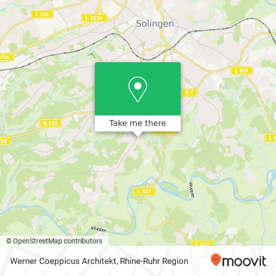 Werner Coeppicus Architekt map