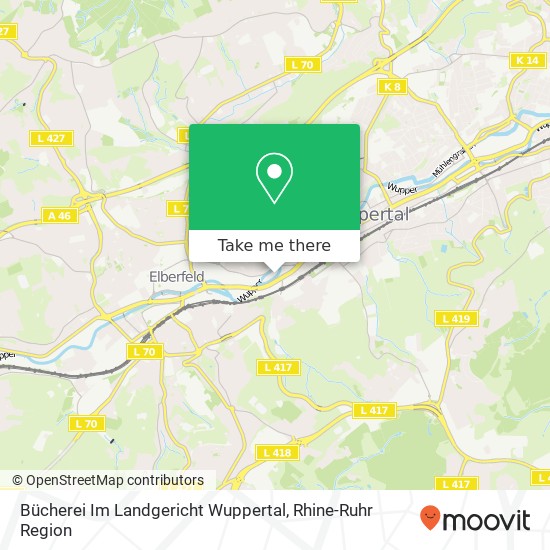 Bücherei Im Landgericht Wuppertal map