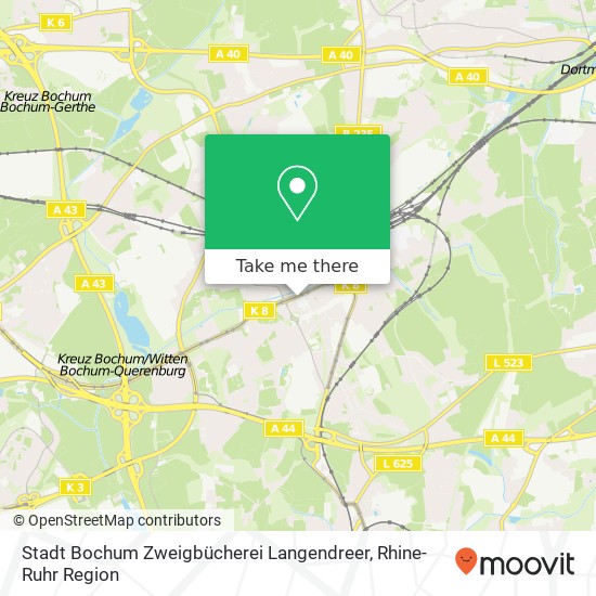 Stadt Bochum Zweigbücherei Langendreer map