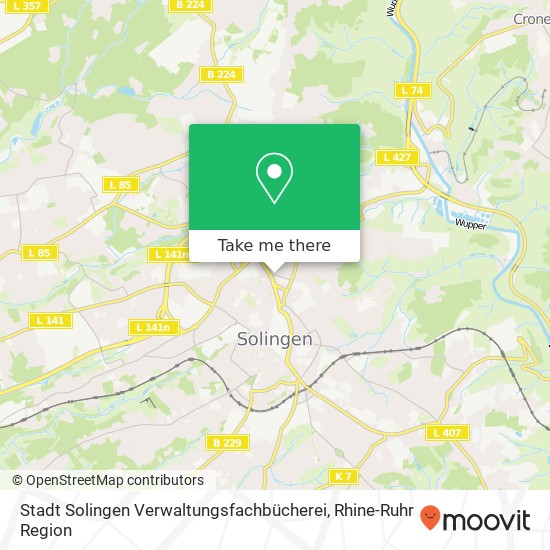 Stadt Solingen Verwaltungsfachbücherei map