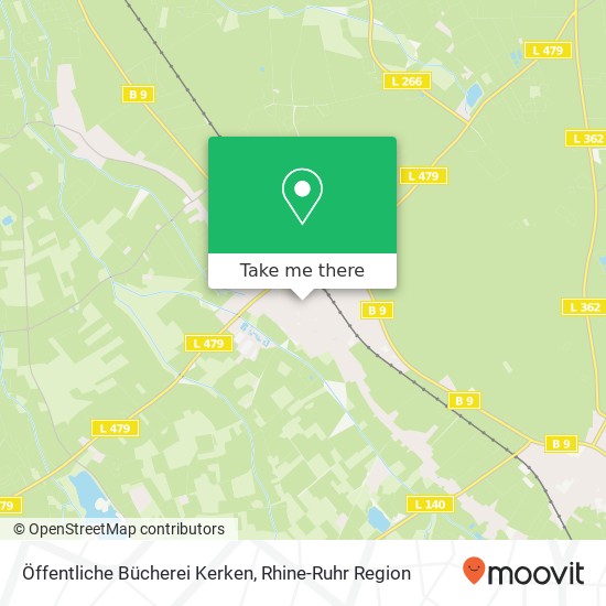 Öffentliche Bücherei Kerken map