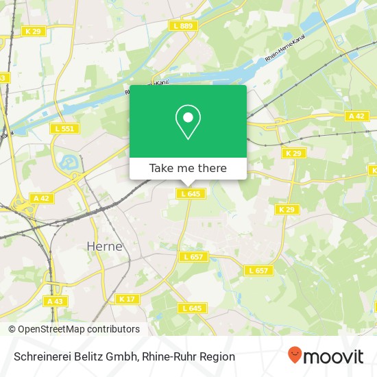 Schreinerei Belitz Gmbh map