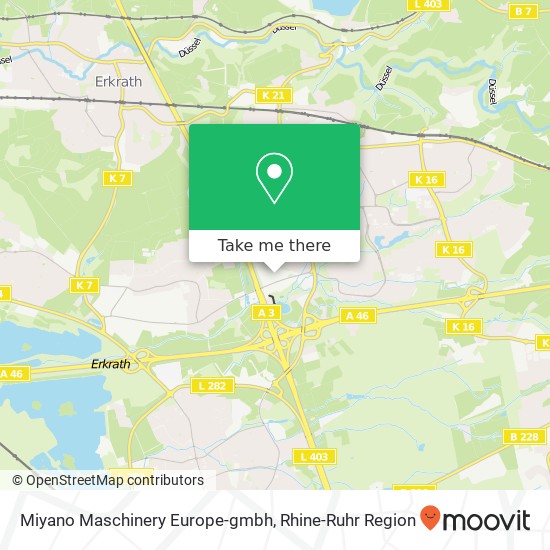 Miyano Maschinery Europe-gmbh map