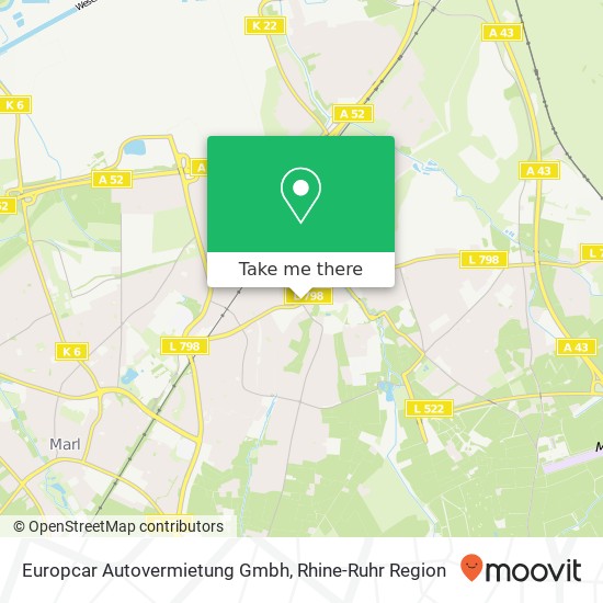 Карта Europcar Autovermietung Gmbh