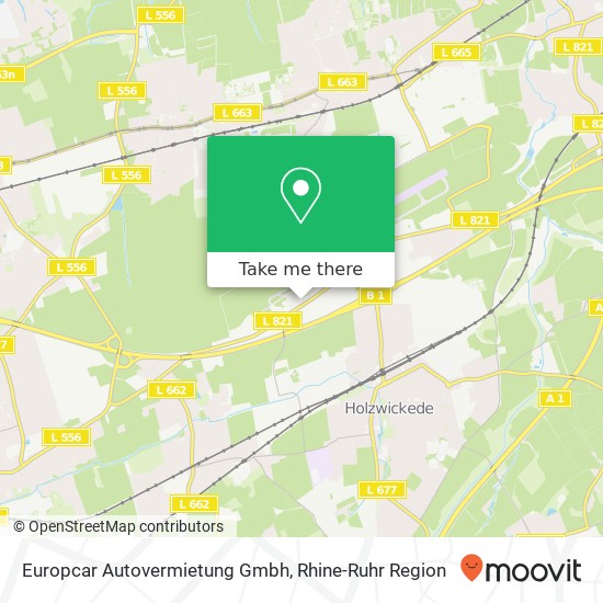 Europcar Autovermietung Gmbh map