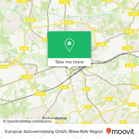 Карта Europcar Autovermietung Gmbh