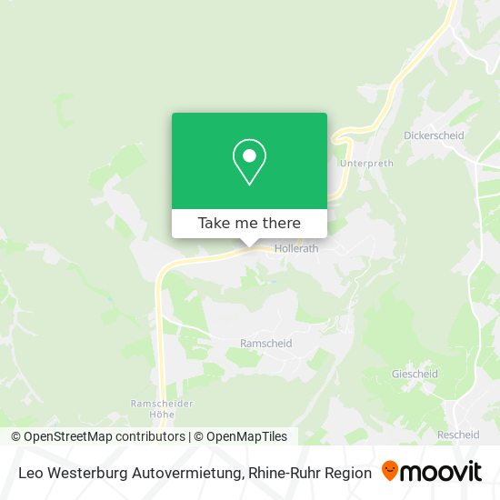 Leo Westerburg Autovermietung map