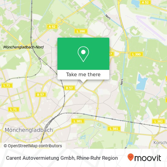 Carent Autovermietung Gmbh map