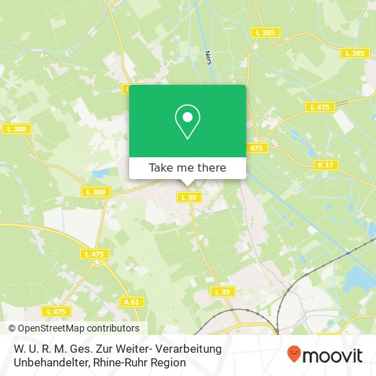 W. U. R. M. Ges. Zur Weiter- Verarbeitung Unbehandelter map