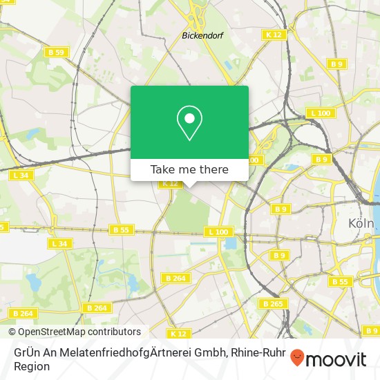 GrÜn An MelatenfriedhofgÄrtnerei Gmbh map