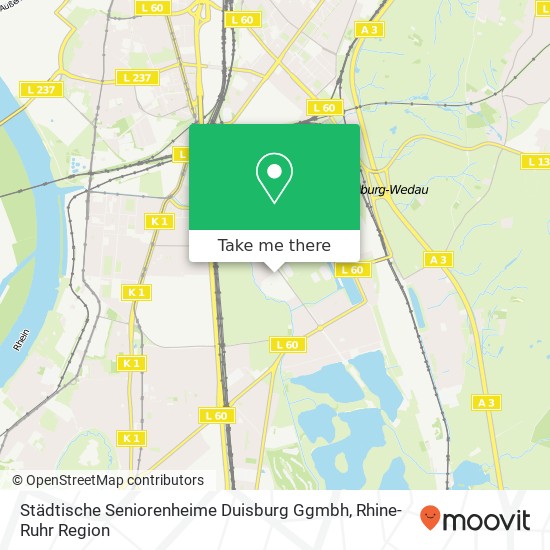 Карта Städtische Seniorenheime Duisburg Ggmbh