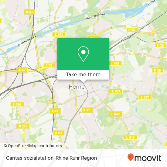 Caritas-sozialstation map