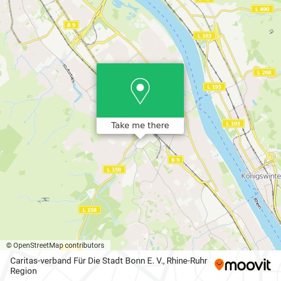 Карта Caritas-verband Für Die Stadt Bonn E. V.