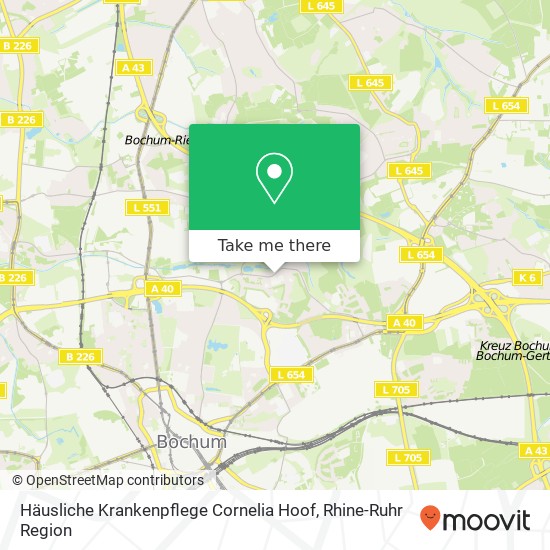 Häusliche Krankenpflege Cornelia Hoof map