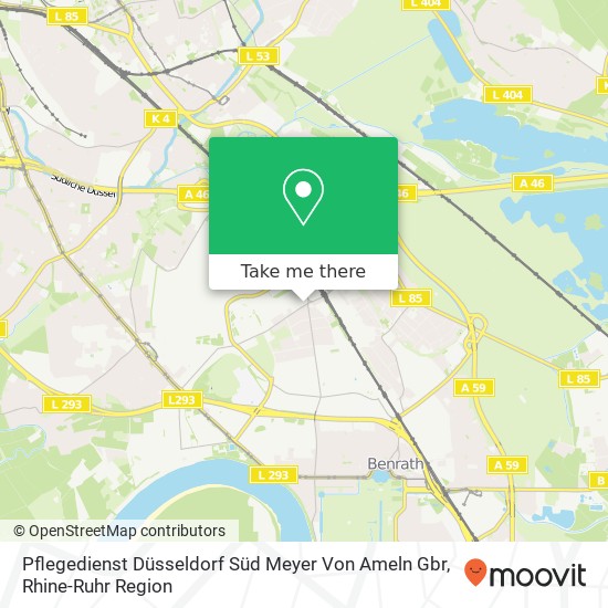 Pflegedienst Düsseldorf Süd Meyer Von Ameln Gbr map