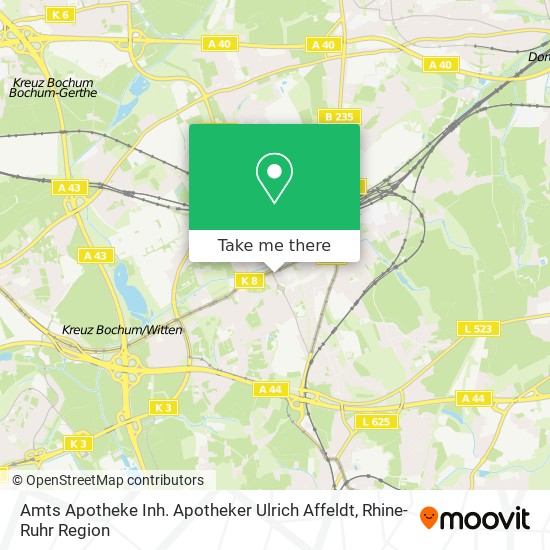 Amts Apotheke Inh. Apotheker Ulrich Affeldt map