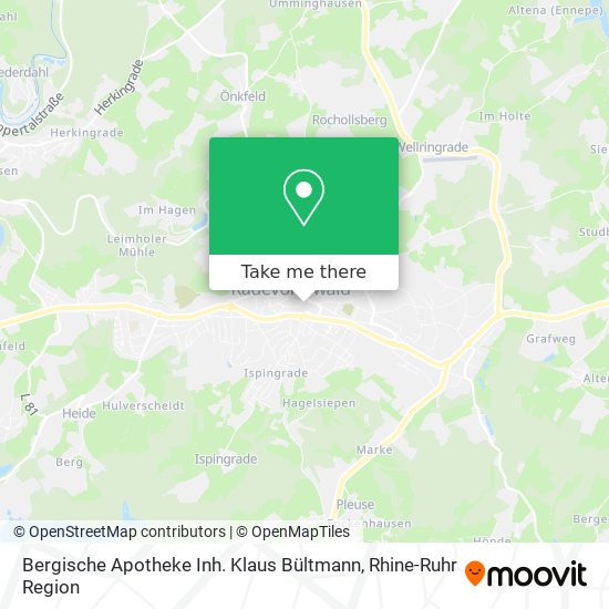 Bergische Apotheke Inh. Klaus Bültmann map