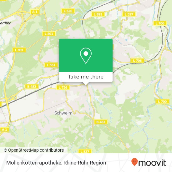 Möllenkotten-apotheke map