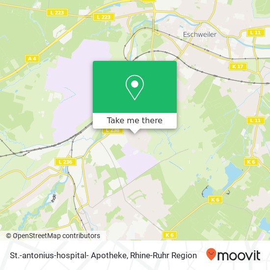 St.-antonius-hospital- Apotheke map