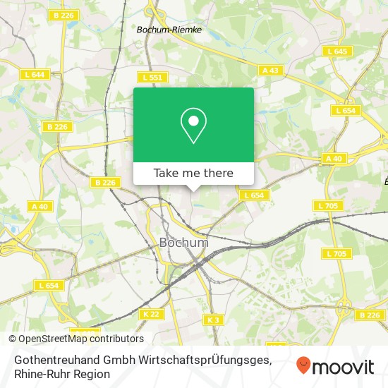 Gothentreuhand Gmbh WirtschaftsprÜfungsges map