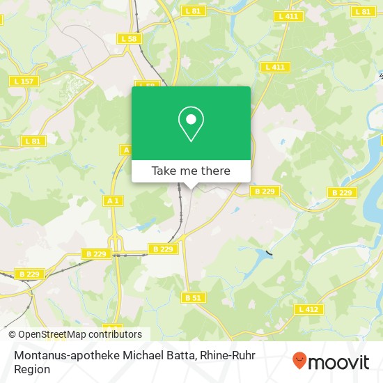 Карта Montanus-apotheke Michael Batta