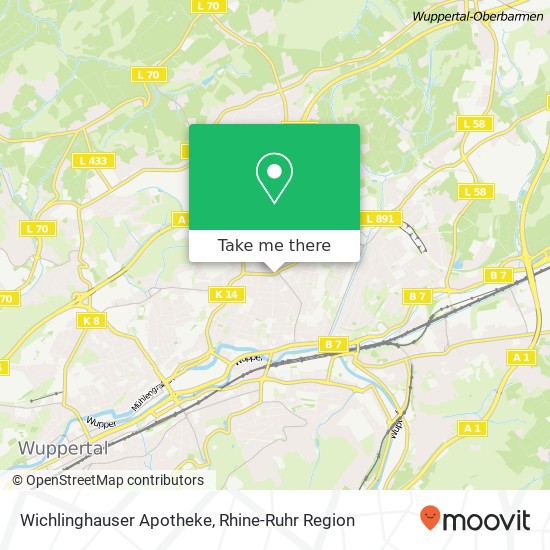 Wichlinghauser Apotheke map