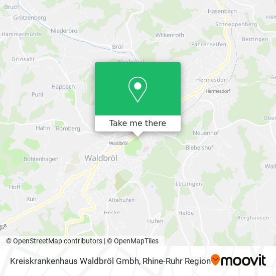 Kreiskrankenhaus Waldbröl Gmbh map