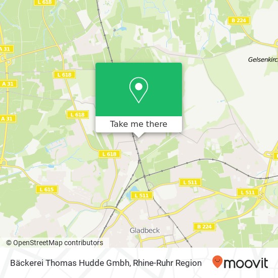 Bäckerei Thomas Hudde Gmbh map