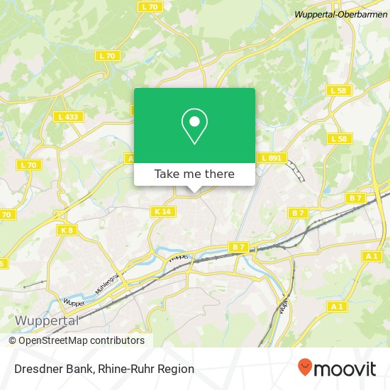 Dresdner Bank map