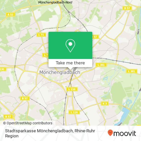 Stadtsparkasse Mönchengladbach map