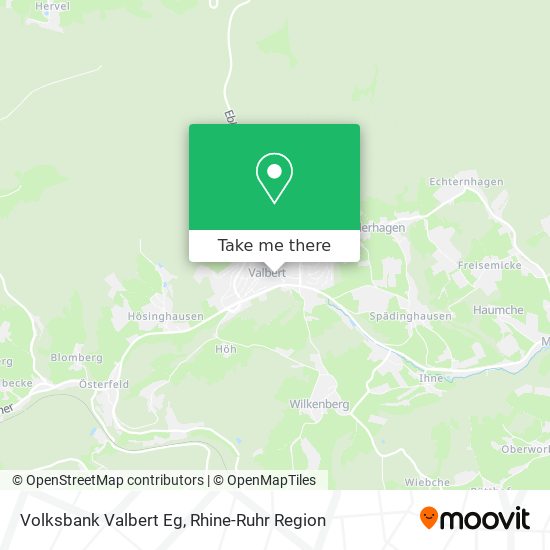 Volksbank Valbert Eg map