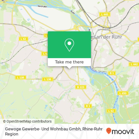 Карта Gewoge Gewerbe- Und Wohnbau Gmbh