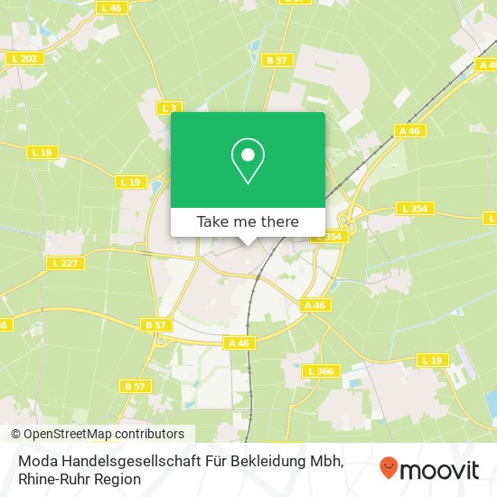 Moda Handelsgesellschaft Für Bekleidung Mbh map