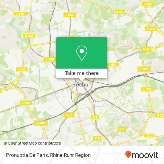 Pronuptia De Paris map
