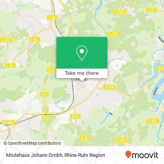 Modehaus Johann Gmbh map