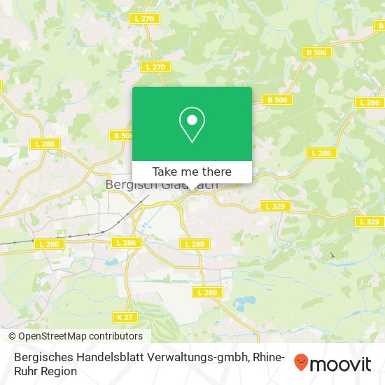 Bergisches Handelsblatt Verwaltungs-gmbh map