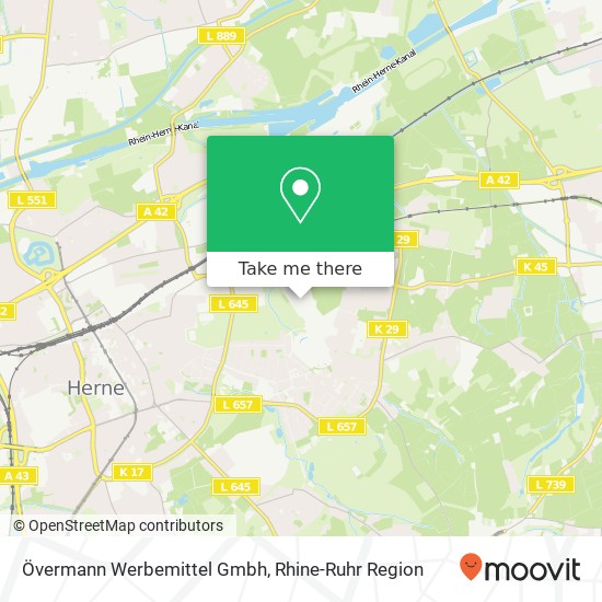 Övermann Werbemittel Gmbh map