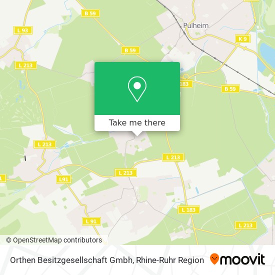 Карта Orthen Besitzgesellschaft Gmbh