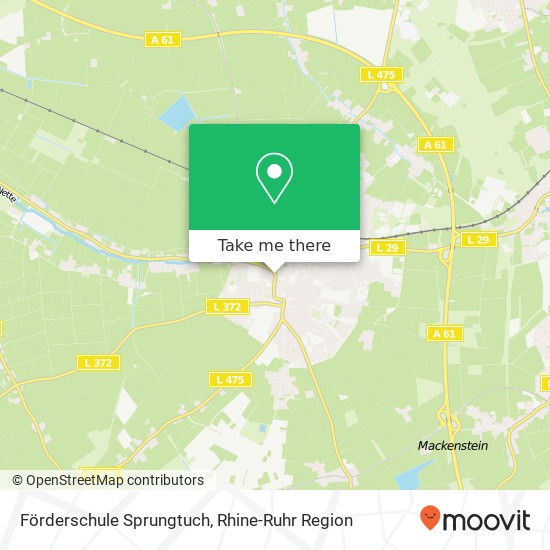 Förderschule Sprungtuch map