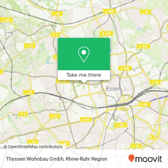 Thyssen Wohnbau Gmbh map