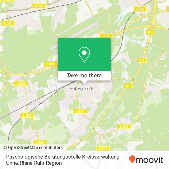 Psychologische Beratungsstelle Kreisverwaltung Unna map